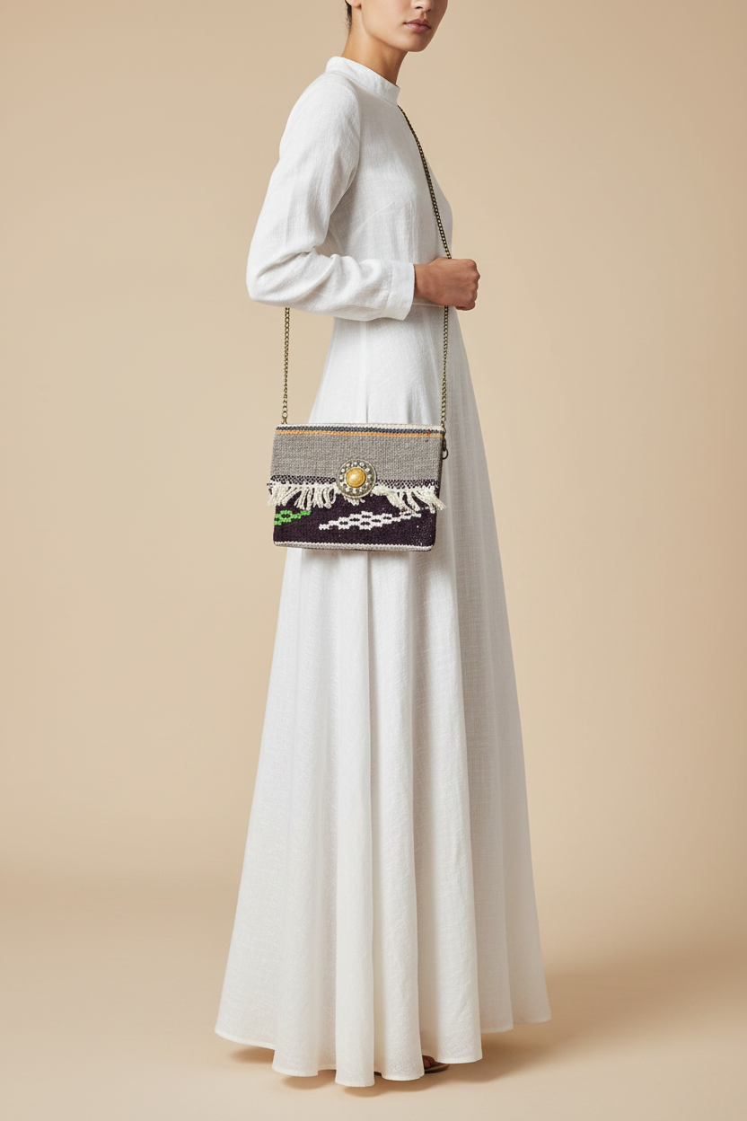 Asfar Stone Clutch