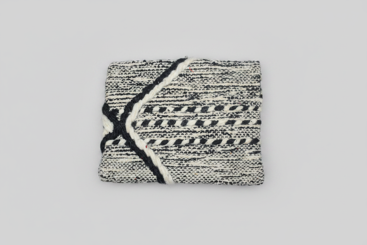 Tarifa Clutch back view — handmade Berber clutch by Studio Palmier